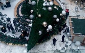 caída del árbol de navidad de Plaza Manacar