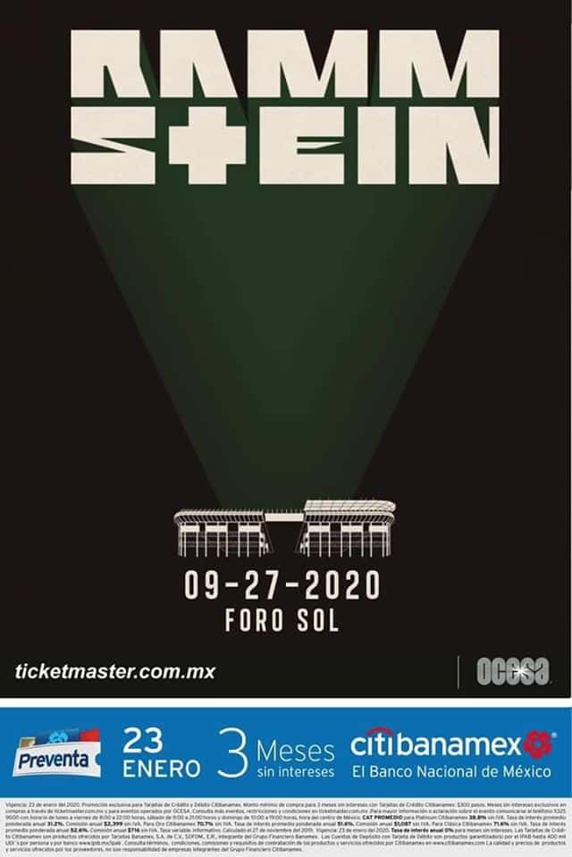 boletos para ver a Rammstein en México