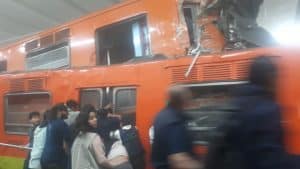 Fiscalía ya investiga choque de trenes en metro Tacubaya