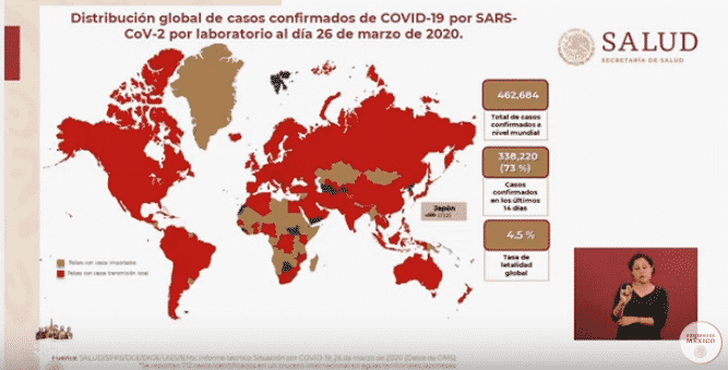 Coronavirus en México al 26 de marzo