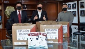 Embajada de la República de Corea dona 10 mil cubrebocas a policías de la CDMX