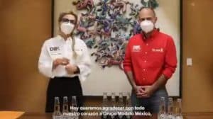 Grupo Modelo dona 60 mil botellas de agua al DIF Oaxaca