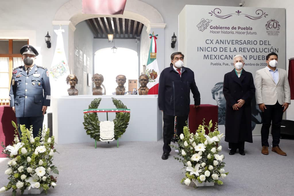 Gobernador de Puebla preside ceremonia del CX Aniversario del inicio de la Revolución Mexicana