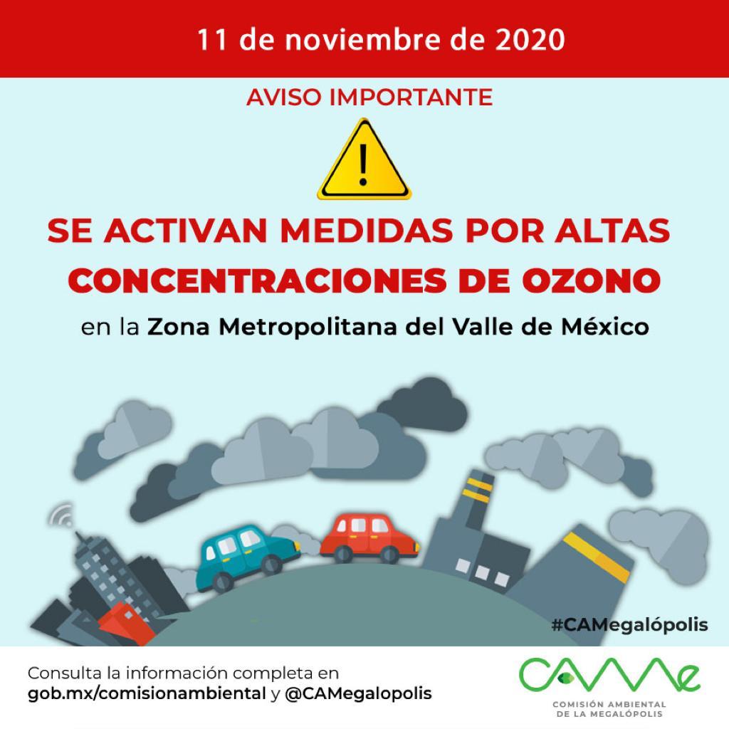 Contingencia ambiental cdmx 11 y 12 de noviembre