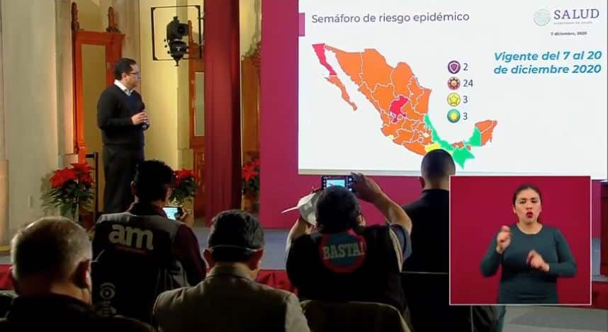 Coronavirus en México al 7 de diciembre