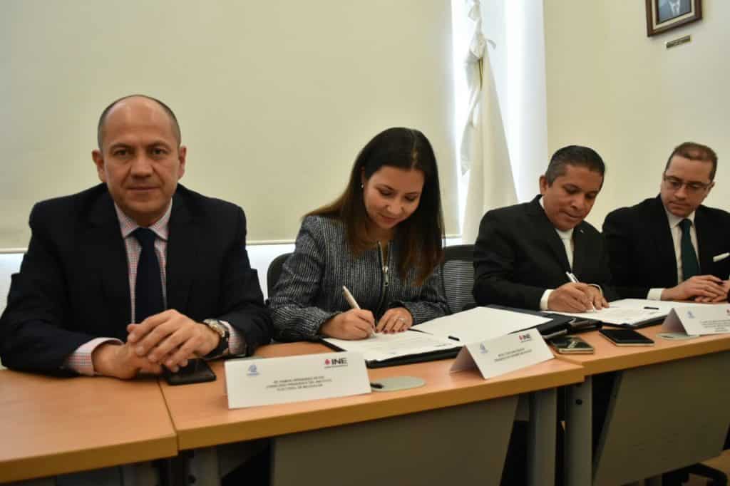 INE y Coparmex firman convenio