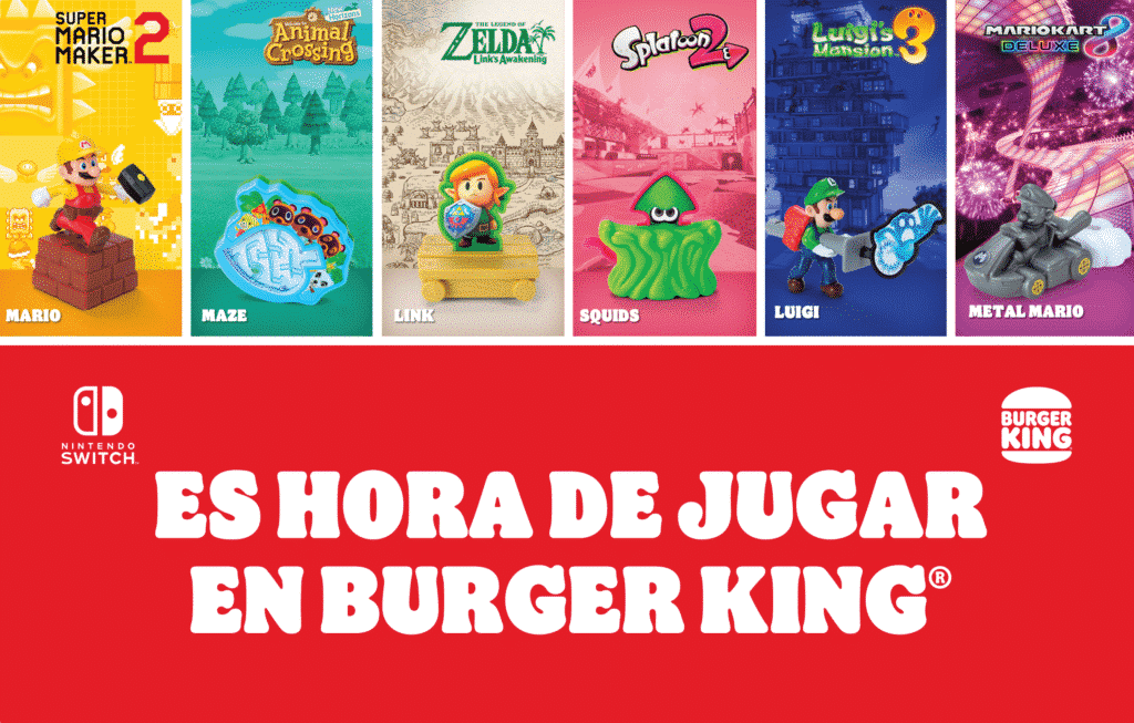 Burger King regalará juguetes temáticos de Nintendo