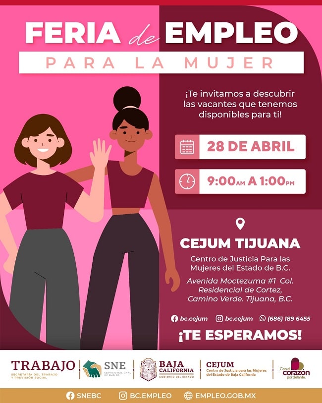 Invita Secretaría Del Trabajo A Feria De Empleo Para La Mujer En Tijuana News Report Mx