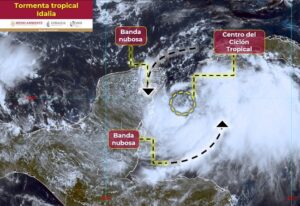 La tormenta tropical Idalia está frente a costas de Quintana Roo