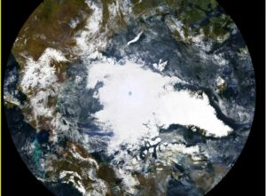 Extensión mínima del hielo ártico ocupa el 6° lugar en su historia