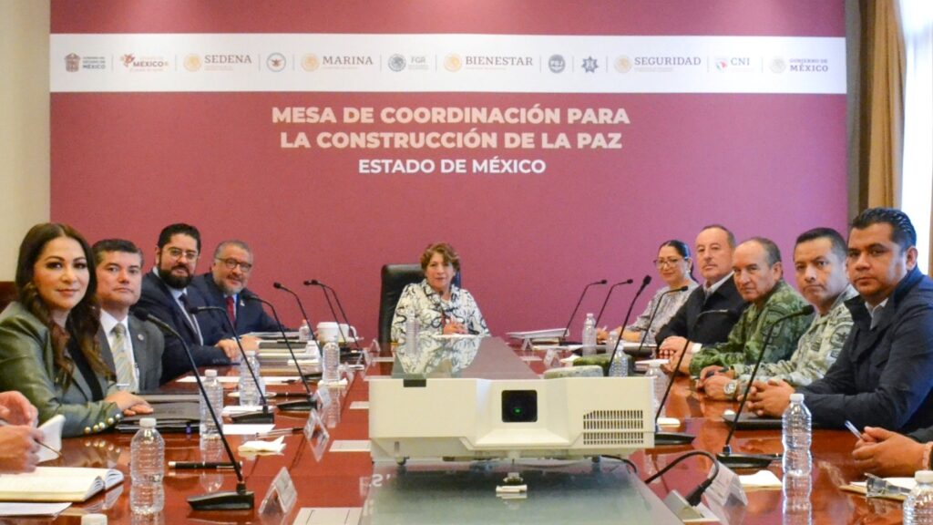 Gobierno del Estado de México estrecha la colaboración con Sedena, Semar, FGR y GN en Mesa de Coordinación para la Construcción de la Paz