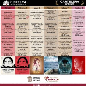 Vive fin de semana de palomitas en el Estado de México; Cineteca Mexiquense proyecta filmes del 42 Foro Internacional de Cine