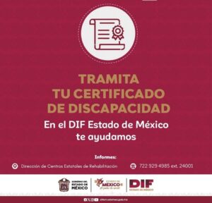 DIFEM emite certificados médicos para personas con discapacidad que deseen registrarse al Programa Pensión para el Bienestar