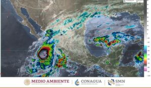 El huracán Lidia ocasionará lluvias torrenciales en Colima, Jalisco, Michoacán y Nayarit, e intensas en Durango y Sinaloa