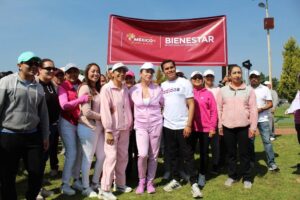 Más de 5 mil mexiquenses unen sus pasos contra el cáncer de mama; refrendan que para la Gobernadora Delfina Gómez la salud es primero