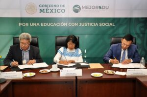 MEJOREDU y la coordinación general de educación media superior y superior, ciencia y tecnología de Oaxaca, establecen convenio para contribuir en la mejora educativa de más de 147 mil estudiantes de esa entidad
