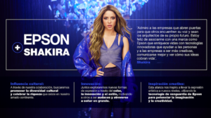 Shakira, nueva embajadora de Epson en Latinoamérica