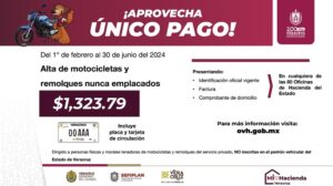 Veracruz tiene beneficios fiscales para dueños de motocicletas