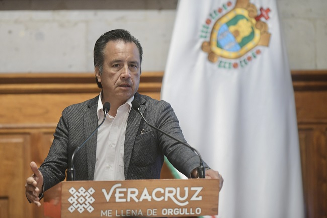 Gobernador Cuitláhuac García y la seguridad en Veracruz