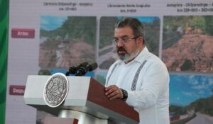 Realiza SICT 8 proyectos de reconstrucción de vialidades en Guerrero, por huracán Otis